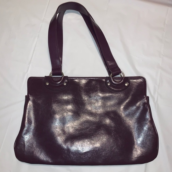 Necessary Objects Purple Faux Leather Handbag 👜 - Picture 3 of 7